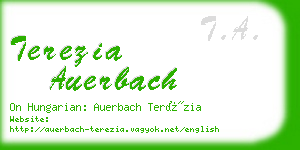 terezia auerbach business card